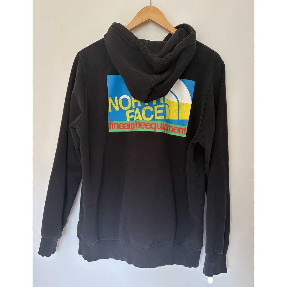 Vintage Y2K The North Face Hoodie Black Fine Alpine Equipment Logo Mens Size L